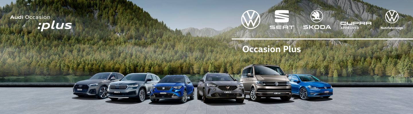Das offizielle Occasionslabel der Marken Volkswagen, SEAT, ŠKODA und Volkswagen Nutzfahrzeuge.