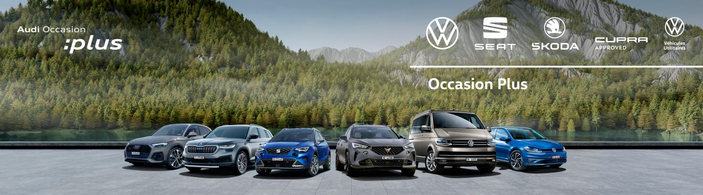 Occasion Plus, Volkswagen, Audi, SEAT, Škoda, CUPRA und VW Véhicules Utilitaires