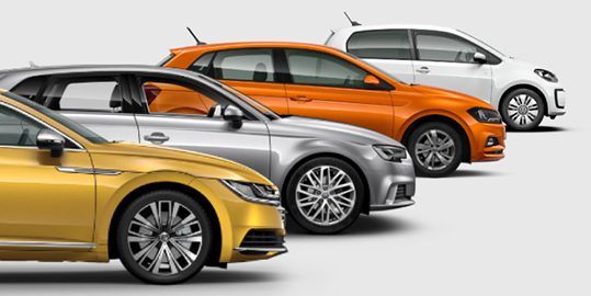 Lagerfahrzeuge der Marken Volkswagen, Audi, SEAT, SKODA, VW Nutzfahrzeuge und CUPRA